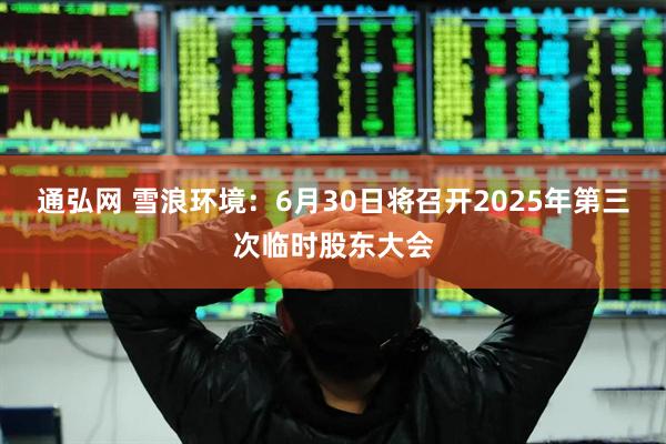 通弘网 雪浪环境：6月30日将召开2025年第三次临时股东大会